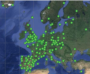 Map of the Sub-Hourly Network